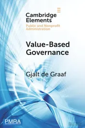 Omslag van Value-Based Governance (Elements in Public and Nonprofit Administration)