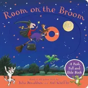 Omslag van Room on the Broom: a Push, Pull and Slide Book The Perfect Halloween Gift for Toddlers