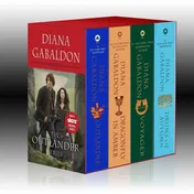 Omslag van Outlander Boxed Set Outlander, Dragonfly in Amber, Voyager, Drums of Autumn