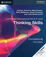 Omslag van Cambridge International AS/A Level Thinking Skills Coursebook
