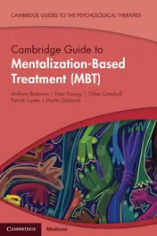 Omslag van Cambridge Guide to Mentalization-Based Treatment (MBT)