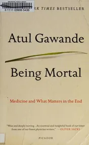 Omslag van Being Mortal Medicine and What Matters in the End