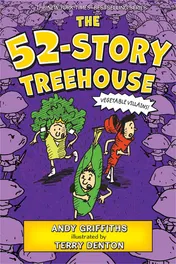 Omslag van The 52-Story Treehouse Vegetable Villains!