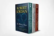 Omslag van Wheel of Time Premium Boxed Set I Books 1-3 (the Eye of the World, the Great Hunt, the Dragon Reborn)