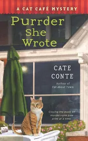 Omslag van Purrder She Wrote A Cat Cafe Mystery
