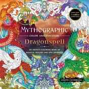 Omslag van Mythographic Color and Discover: Dragonspell An Artist’s Coloring Book of Magical Realms and Epic Journeys