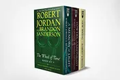 Omslag van Wheel of Time Premium Boxed Set V Book 13: Towers of Midnight, Book 14: a Memory of Light, Prequel: New Spring