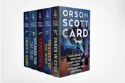 Omslag van The Ender Quartet Boxed Set Ender's Game / Speaker for the Dead / Xenocide / Children of the Mind / Ender in Exile