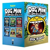 Omslag van Dog Man: The Supa Epic Collection: From the Creator of Captain Underpants (Dog Man #1-6 Box Set)
