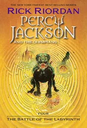 Omslag van Percy Jackson and the Olympians, Book Four The Battle of the Labyrinth