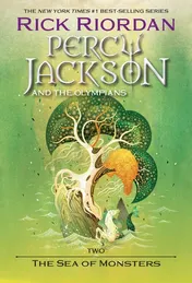 Omslag van Percy Jackson and the Olympians, Book Two The Sea of Monsters