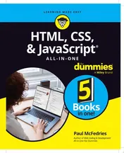 Omslag van HTML, CSS, & JavaScript All-in-One For Dummies