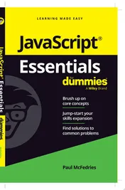 Omslag van JavaScript Essentials For Dummies