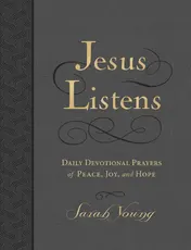 Omslag van Jesus Listens Daily Devotional Prayers of Peace, Joy, and Hope