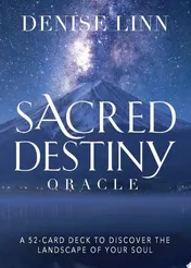 Omslag van Sacred Destiny Oracle Cards A 52-Card Deck to Discover the Landscape of Your Soul