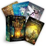 Omslag van The Sacred Forest Oracle 52 Cards to Open Energy Portals of a Higher Dimension