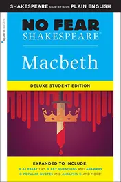 Omslag van Macbeth No Fear Shakespeare Deluxe Student Editions - Shakespeare Side-By-Side Plain English