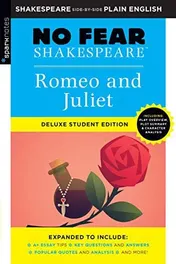 Omslag van Romeo and Juliet No Fear Shakespeare Deluxe Student Editions - Shakespeare Side-By-Side Plain English