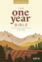 Omslag van One Year Bible-NIV-Premium Slimline Large Print