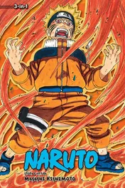 Omslag van Naruto (3-in-1 Edition), Vol. 9 Includes Vols. 25, 26 & 27