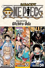 Omslag van One Piece (Omnibus Edition), Vol. 18 Includes vols. 52, 53 & 54