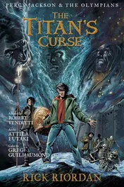 Omslag van Percy Jackson and the Olympians The Titan's Curse: The Graphic Novel