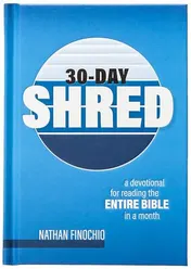 Omslag van 30-Day Shred A Devotional for Reading the Entire Bible in a Month