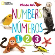 Omslag van National Geographic Photo Ark Numbers / Números - Board Book: Bilingual English-Spanish