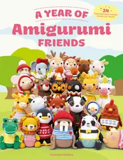 Omslag van A Year of Amigurumi Friends 24 Cute Animals to Crochet Month-By-month