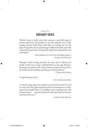 Omslag van Ordinary Grace A Novel