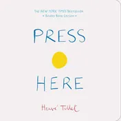 Omslag van Press Here (Baby Board Book, Learning to Read Book, Toddler Board Book, Interactive Book for Kids)