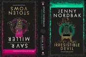 Omslag van Sourcebooks Casablanca Stolen Vows Irresistible Devil Books 3 4 in the Dark Romance Fairy Tale Retelling Series (Black Rose Auction Book 3 4).
