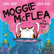 Omslag van Simon Schuster Moggie McFlea The Witchs Cat.