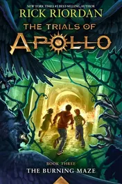 Omslag van The Burning Maze (Trials of Apollo, The Book Three)