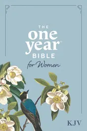 Omslag van The One Year Bible for Women, KJV (Hardcover)