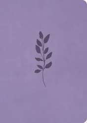 Omslag van NLT Giant Print Premium Value Bible, Filament-Enabled Edition (Leatherlike, Lavender Vine)