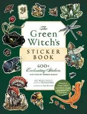 Omslag van The Green Witch's Sticker Book 600+ Enchanting Stickers Inspired by Green Magic