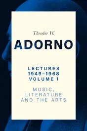 Omslag van Lectures 1949-1968, Volume 1 Music, Literature and the Arts