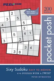 Omslag van Pocket Posh Sixy Sudoku Easy to Medium 200 6x6 Puzzles with a Twist