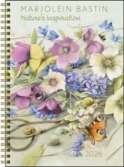 Omslag van Marjolein Bastin Nature's Inspiration 12-Month 2026 Engagement Calendar