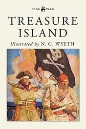 Omslag van Treasure Island - Illustrated by N. C. Wyeth