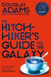 Omslag van The Hitchhiker's Guide to the Galaxy