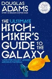 Omslag van The Ultimate Hitchhiker's Guide to the Galaxy The Complete Trilogy in Five Parts