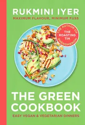 Omslag van The Green Cookbook Easy Vegan and Vegetarian Dinners