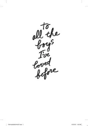 Omslag van To All the Boys I've Loved Before