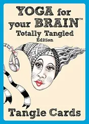 Omslag van Yoga for Your Brain Totally Tangled Edition Tangle Cards