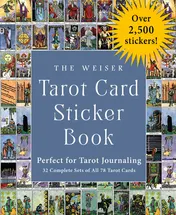 Omslag van The Weiser Tarot Card Sticker Book Includes Over 2,500 Stickers (32 Complete Sets of All 78 Tarot Cards)--Perfect for Tarot Journaling