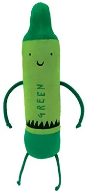 Omslag van The Day the Crayons Quit Green 12" Plush