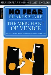 Omslag van The Merchant of Venice No Fear Shakespeare Side-By-Side Plain English