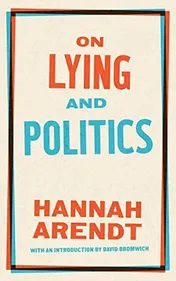 Omslag van On Lying and Politics A Library of America Special Publication